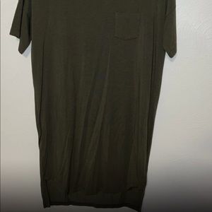 Green Tee shirt dress